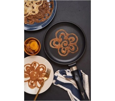 Сковорода НЕВА МЕТАЛЛ ПОСУДА L186224i блинная а/пр литая 24см индукция Гранит 550000527