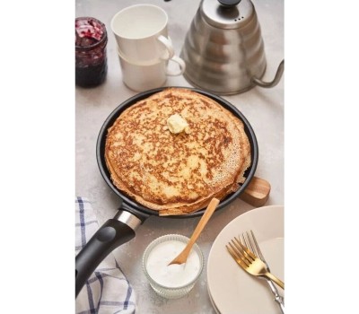 Сковорода НЕВА МЕТАЛЛ ПОСУДА L186224i блинная а/пр литая 24см индукция Гранит 550000527