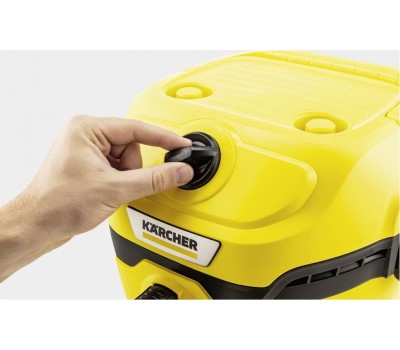 KARCHER Строительный пылесос WD 2 Plus V-12/4/18 1000Вт (уборка: сухая/сбор воды) желтый