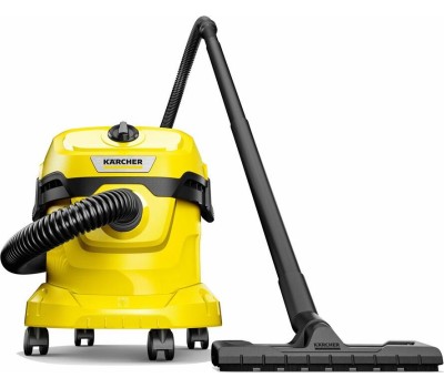 KARCHER Строительный пылесос WD 2 Plus V-12/4/18 1000Вт (уборка: сухая/сбор воды) желтый