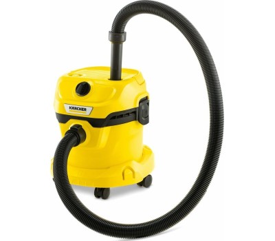 KARCHER Строительный пылесос WD 2 Plus V-12/4/18 1000Вт (уборка: сухая/сбор воды) желтый