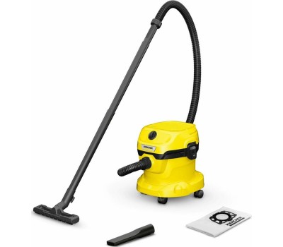 KARCHER Строительный пылесос WD 2 Plus V-12/4/18 1000Вт (уборка: сухая/сбор воды) желтый