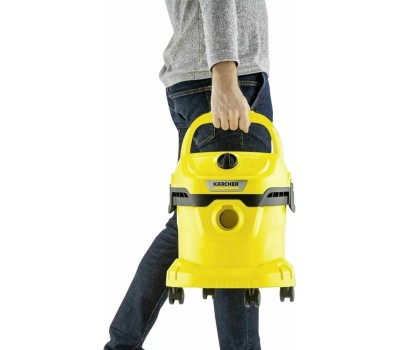 KARCHER Строительный пылесос WD 2 Plus V-12/4/18 1000Вт (уборка: сухая/сбор воды) желтый