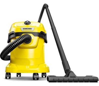 KARCHER Строительный пылесос WD 2 Plus V-12/4/18 1000Вт (уборка: сухая/сбор воды) желтый