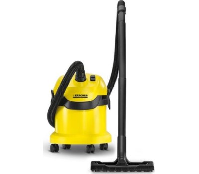 KARCHER Строительный пылесос WD 2 Plus V-12/4/18 1000Вт (уборка: сухая/сбор воды) желтый