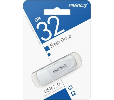 USB-флэш SMARTBUY (SB032GB2SCW) UFD 2.0 032GB Scout White белый