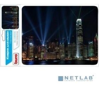 Коврик для мыши BURO BU-M80010 Мини рисунок/Гонконг 230x180x2мм