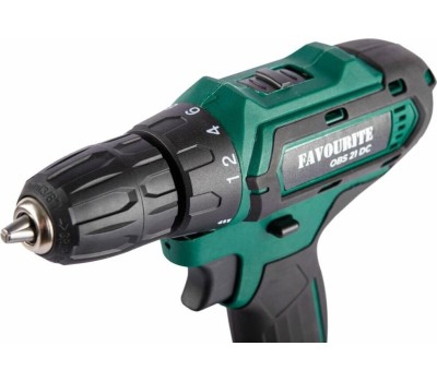 Дрель-шуруповерт аккумуляторная FAVOURITE OBS 21 DC SET PROMO, 21В, кейс в комплекте: ЗУ, 2*АКБ 1.5 Ач