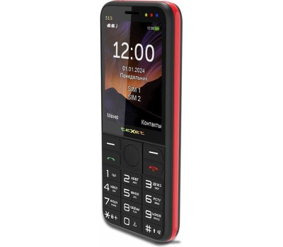 Телефон мобильный TEXET TM-315 Black/Red
