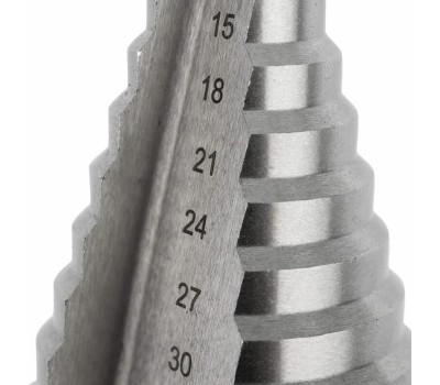 Сверло KRANZ (KR-12-6604) Сверло по металлу ступенчатое 9,0-36,0мм, 110мм, 62 HRC