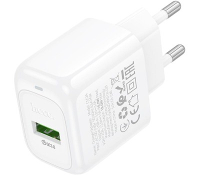 СЗУ HOCO (6942007631457) CS52A 1USB 3.0A QC3.0 18W White