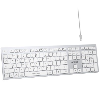 Клавиатура A4TECH Клавиатура Fstyler FBX50C, USB, Bluetooth/Радиоканал, белый [fbx50c white]