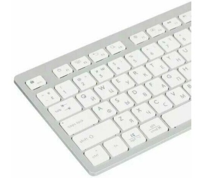 Клавиатура A4TECH Клавиатура Fstyler FBX50C, USB, Bluetooth/Радиоканал, белый [fbx50c white]