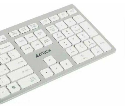 Клавиатура A4TECH Клавиатура Fstyler FBX50C, USB, Bluetooth/Радиоканал, белый [fbx50c white]