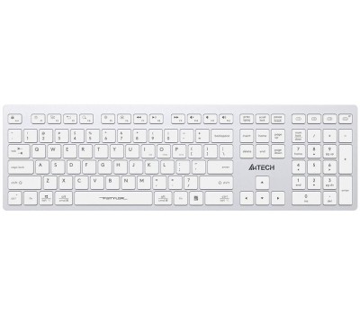Клавиатура A4TECH Клавиатура Fstyler FBX50C, USB, Bluetooth/Радиоканал, белый [fbx50c white]