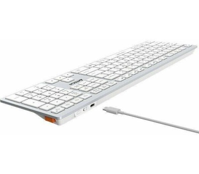 Клавиатура A4TECH Клавиатура Fstyler FBX50C, USB, Bluetooth/Радиоканал, белый [fbx50c white]