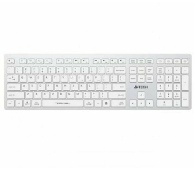 Клавиатура A4TECH Клавиатура Fstyler FBX50C, USB, Bluetooth/Радиоканал, белый [fbx50c white]