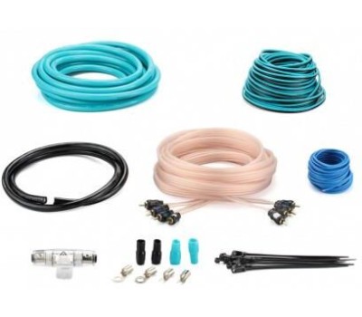 Комплект проводов ASPECT AWK-4.4 для 4-кан. усилителя, омедненный алюминий (ССА), 4AWG, 4RCA-4RCA