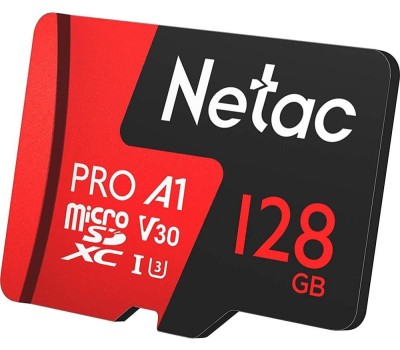 Карта памяти NETAC Карта памяти microSDXC UHS-I U1 P500 Eco 128 ГБ, 90 МБ/с, Class 10, NT02P500ECO-128G-S, 1 шт., без адаптера