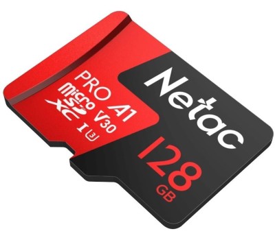 Карта памяти NETAC Карта памяти microSDXC UHS-I U1 P500 Eco 128 ГБ, 90 МБ/с, Class 10, NT02P500ECO-128G-S, 1 шт., без адаптера
