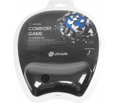 Коврик для мыши OKLICK Коврик для мыши OK-RG0580-BK (S) черный, ткань, 245х220х24мм