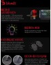 A4TECH Клавиатура Bloody B865N механическая серый/черный USB for gamer LED