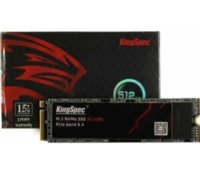 KINGSPEC SSD накопитель XF-512 512ГБ, M.2 2280, PCIe 4.0 x4, NVMe, M.2