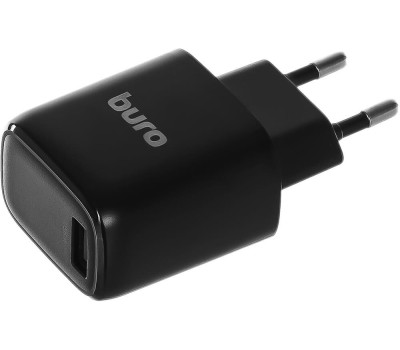 СЗУ BURO Сетевое зарядное устройство BUWG1, USB-A, 18Вт, 3A, черный [buwg18p100bk]