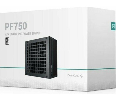 Блок питания DEEPCOOL Блок питания ATX 750W PF750 80 PLUS (20+4pin) APFC 120mm fan 6xSATA RTL