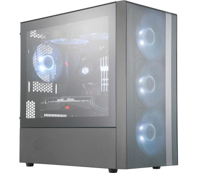 Корпус для ПК COOLER MASTER Корпус mATX MasterBox NR400 w/o ODD, Mini-Tower, без БП, черный [mcb-nr400-kgnn-s00]