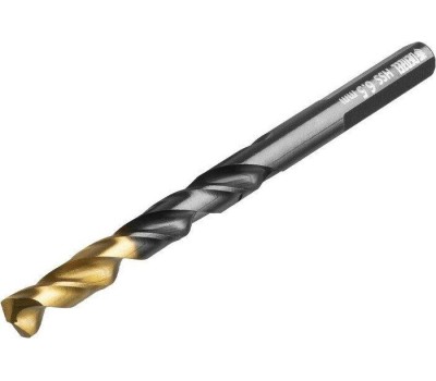 Сверло DENZEL Сверло по металлу, 6,5 мм, HSS-Tin, Golden Tip, 10 шт. 717216