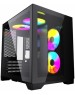 POWERCASE Корпус Корпус Vision Micro, Black, Tempered Glass, 4х 120mm 5-color fan, чёрный, mATX (CVBM-L4) (CVBM-L4) (202896)