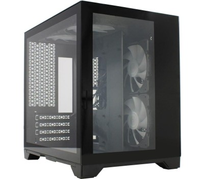 POWERCASE Корпус Корпус Vision Micro, Black, Tempered Glass, 4х 120mm 5-color fan, чёрный, mATX (CVBM-L4) (CVBM-L4) (202896)