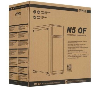 ZALMAN Корпус N5 OF ATX, BLACK, WINDOW, 1x5.25