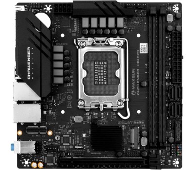 Материнская плата MAXSUN Материнская плата MS-Challenger H610ITX 2LAN V3 H610, LGA1700, 2*DDR4, 1*PCIEx16, 1*M.2, 4*USB3.2Gen1, 5*USB2.0, 2*SATA3.0, 2.5G, 1G, DP, 2*HDMI, Mini-ITX, RTL
