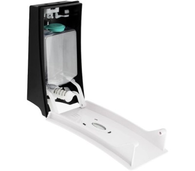 GFmark - Дозатор жидкого МЫЛА, универсальный, пластиковый, БЕЛЫЙ, с глазком - капля, 400 мл 641