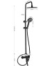 BRIMIX - Смеситель + стойка душевая 