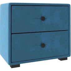 Тумба прикроватная НК-МЕБЕЛЬ TANGO тумба прикроватная Велюр Синий 72306851 (1 кор.)