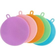 РЫЖИЙ КОТ Губки для мытья посуды KS-05, 5 шт (диам. 10,5 см) (107556)