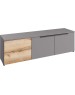Модульная мебель МЕБЕЛЬ-КОМПЛЕКС ЙОРК Тумба под ТВ комбинированная Серый шифер/Дуб Делано