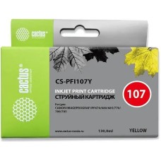 Картридж CACTUS Картридж CS-PFI107Y, PFI-107 Y, желтый / CS-PFI107Y