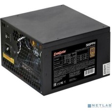 Exegate EX280577RUS-OEM Блок питания 500W Exegate 500PPH-OEM, 80+Bronze, ATX, black, APFC, 12cm, 24p, (4+4)p, 5*SATA, 3*IDE