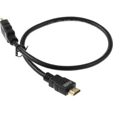 NONAME Кабель аудио-видео WH-111 HDMI (m)/HDMI (m) 0.5м. позолоч.конт. черный (10847)