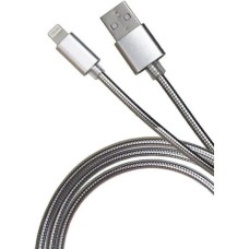 PREMIER Кабель 6-703M2 1.0S, Lightning (m) - USB (m), 1м, серебристый