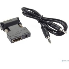 Aopen CA336A Переходник HDMI(F) --> VGA(M)+audio,1080*60Hz, VCOM <CA336A> [4895182225145]