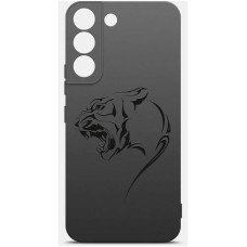 BORASCO Чехол (клип-кейс) ArtWorks, для Samsung Galaxy S22+, противоударный, черный/рисунок [51133]