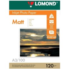 LOMOND Фотобумага 0102162 A3/120г/м2/100л./белый матовое для струйной печати