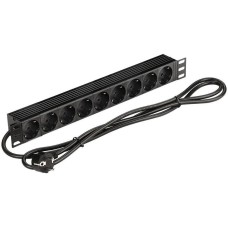 LANMASTER Блок распределения питания NM-PD16A-9XSH-2.0 гор.размещ. 9xSchuko базовые 16A Schuko 2м