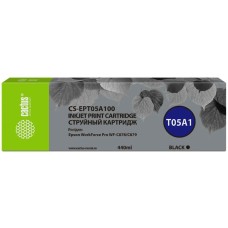 Картридж струйный CACTUS Картридж струйный CS-EPT05A100 T05A1 черный пигментный (440мл) для Epson WorkForce Pro WF-C878/C879 с чипом