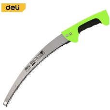 DELI Садовая пила с изогнутым полотном DL580330 330мм, сталь 65MN, шаг зубьев 7 TPI, обрезиненая ручка